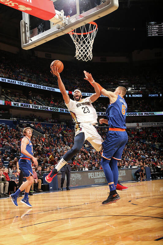 Smoothie King Center Art Print featuring the photograph Anthony Davis by Layne Murdoch