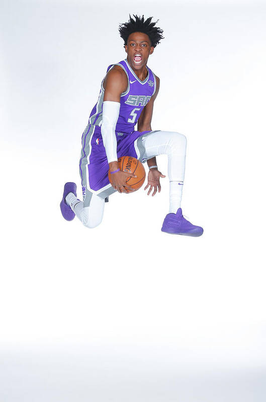 Media Day Art Print featuring the photograph De'aaron Fox by Rocky Widner