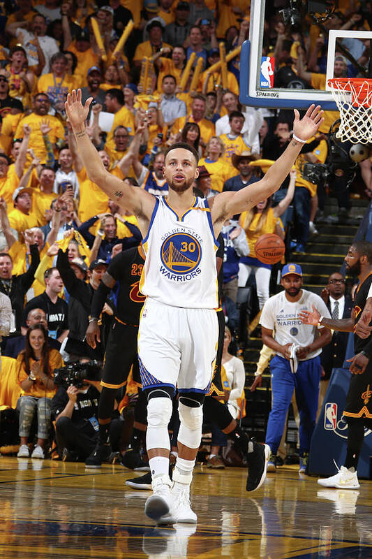Playoffs Art Print featuring the photograph Stephen Curry by Nathaniel S. Butler