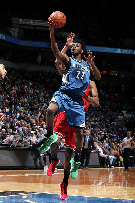 Andrew Wiggins Art Print featuring the photograph Andrew Wiggins #15 by David Sherman