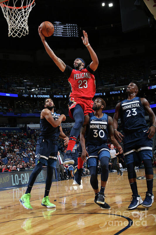 Smoothie King Center Art Print featuring the photograph Anthony Davis by Layne Murdoch Jr.