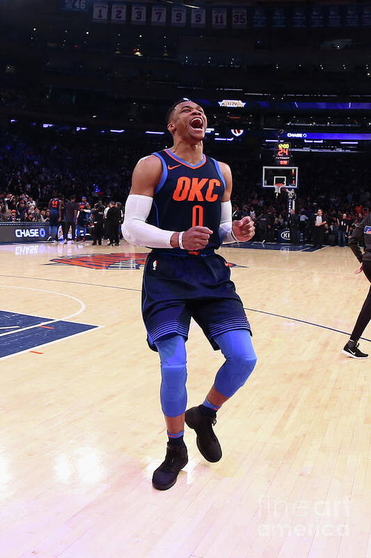 Russell Westbrook Art Print featuring the photograph Russell Westbrook #15 by Nathaniel S. Butler