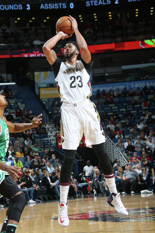 Smoothie King Center Art Print featuring the photograph Anthony Davis by Layne Murdoch