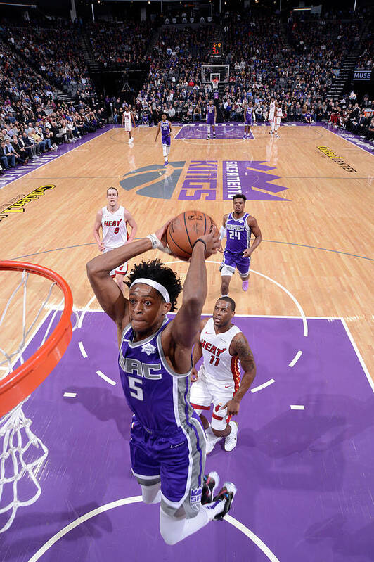 De'aaron Fox Art Print featuring the photograph De'aaron Fox #18 by Rocky Widner