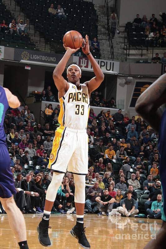 Myles Turner Art Print featuring the photograph Myles Turner #18 by Ron Hoskins
