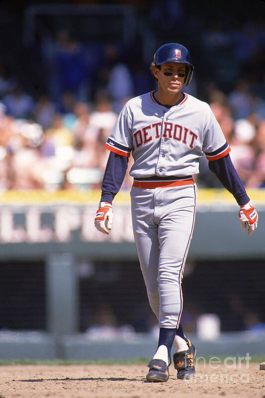 American League Baseball Art Print featuring the photograph Alan Trammell by Ron Vesely