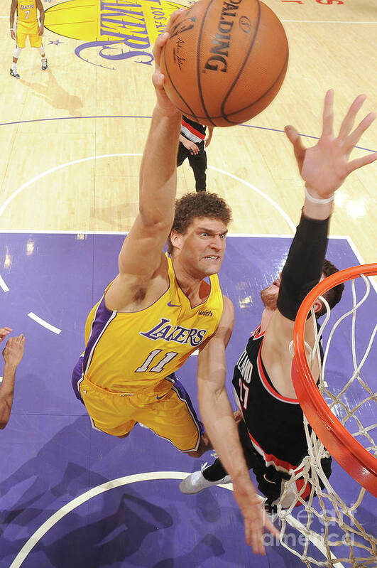 Brook Lopez Art Print featuring the photograph Brook Lopez #2 by Andrew D. Bernstein