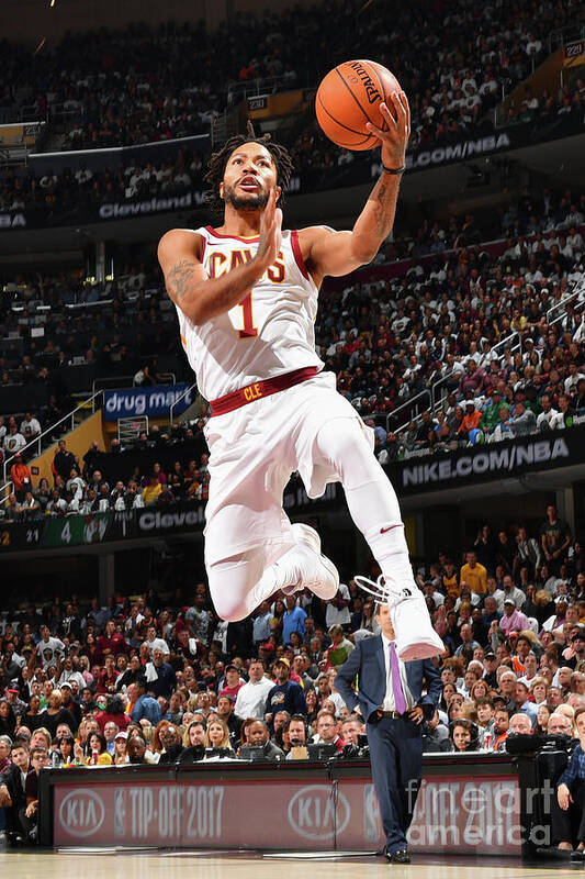 Derrick Rose Art Print featuring the photograph Derrick Rose #2 by Jesse D. Garrabrant