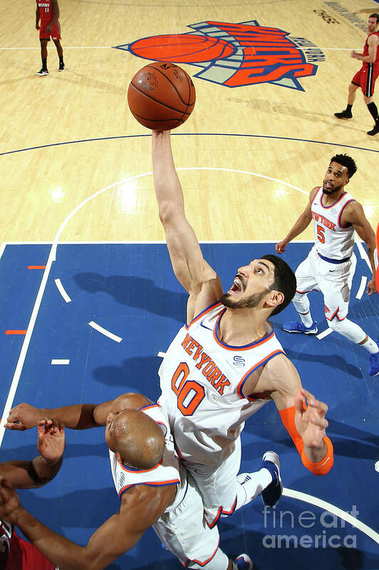 Nba Pro Basketball Art Print featuring the photograph Enes Kanter by Nathaniel S. Butler