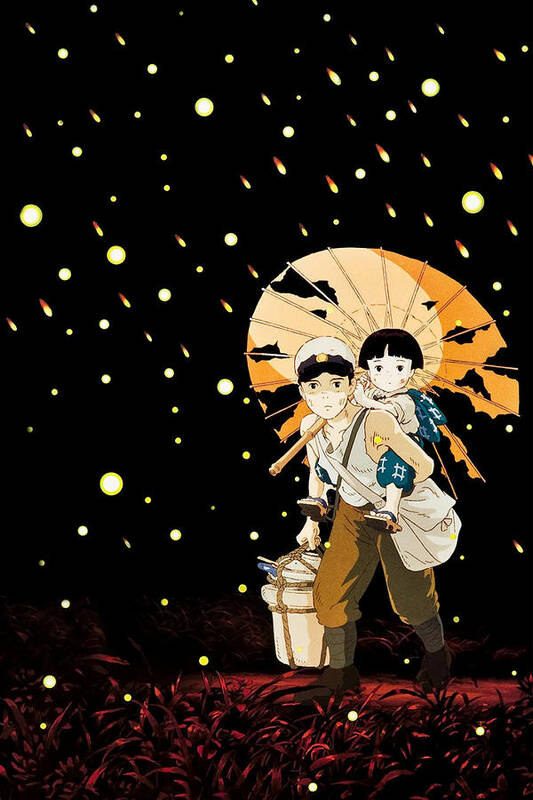 grave of the fireflies' Poster, picture, metal print, paint by