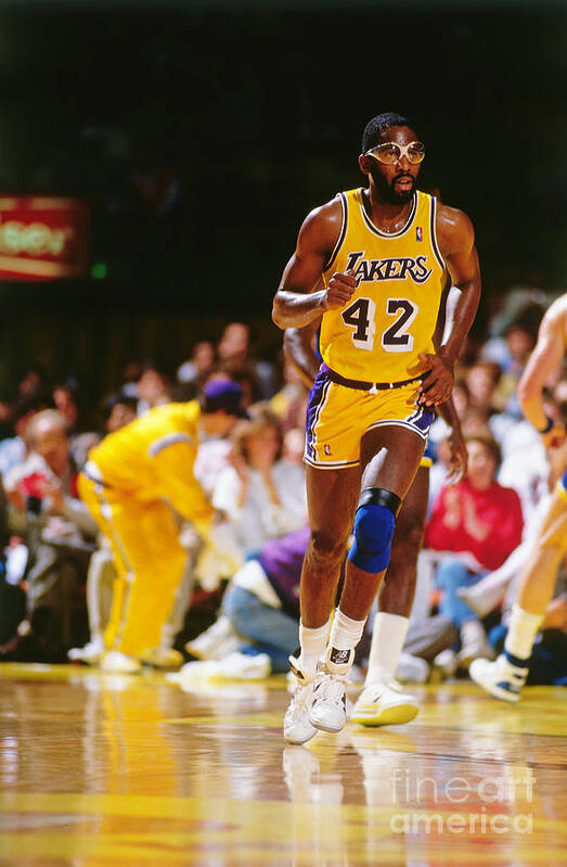 1980-1989 Art Print featuring the photograph James Worthy #2 by Andrew D. Bernstein