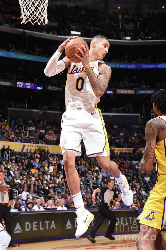 Kyle Kuzma Art Print featuring the photograph Kyle Kuzma #2 by Andrew D. Bernstein