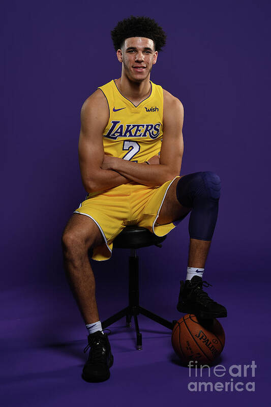 Media Day Art Print featuring the photograph Lonzo Ball by Aaron Poole