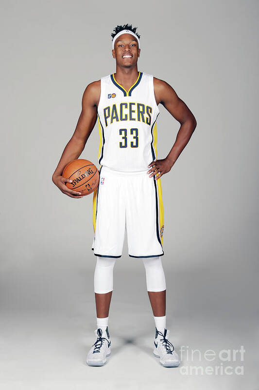 Media Day Art Print featuring the photograph Myles Turner #2 by Ron Hoskins