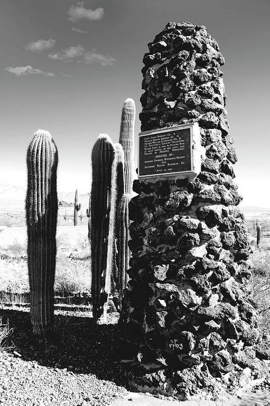 Memorial Art Print featuring the photograph Picacho Pass War Memorial #3 by Chris Smith