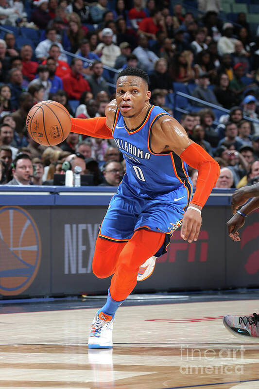 Russell Westbrook Art Print featuring the photograph Russell Westbrook #2 by Layne Murdoch Jr.