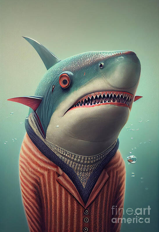 hi, dr. coomer :), an art print by Shark - INPRNT