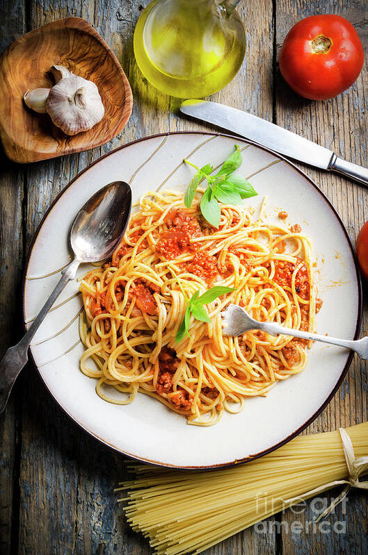 Spaghetti Art Print featuring the photograph Spaghetti #2 by Jelena Jovanovic