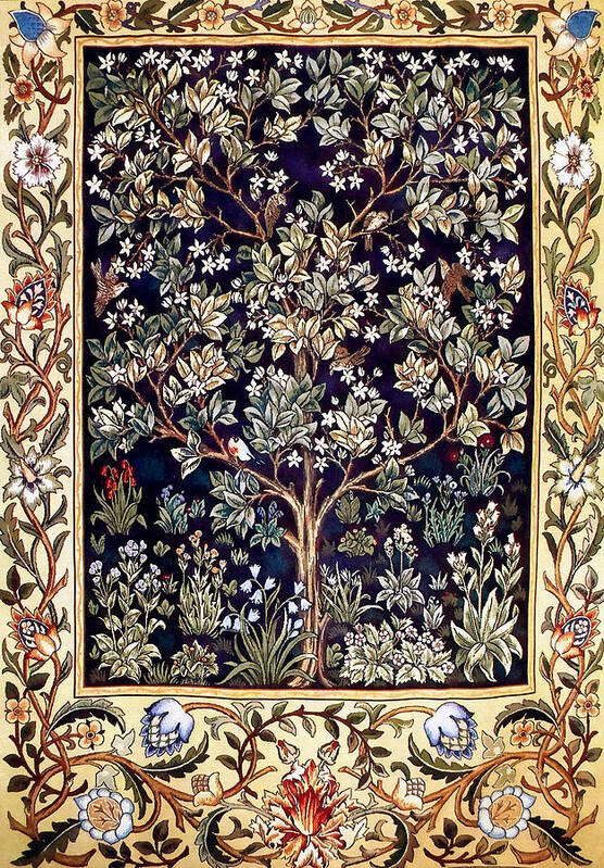 William Morris Art Print featuring the painting Tree Of Life by William Morris