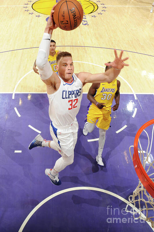 Blake Griffin Art Print featuring the photograph Blake Griffin #21 by Andrew D. Bernstein