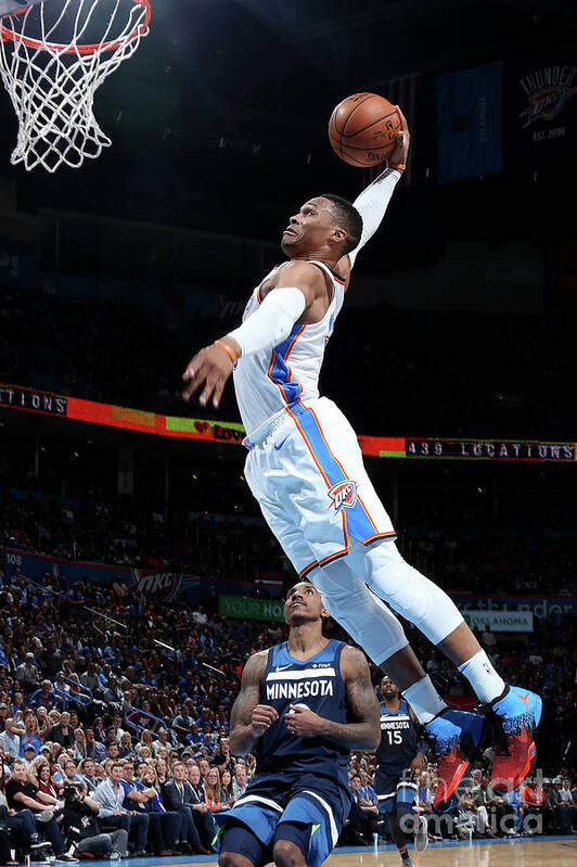 Russell Westbrook Art Print featuring the photograph Russell Westbrook #21 by Layne Murdoch