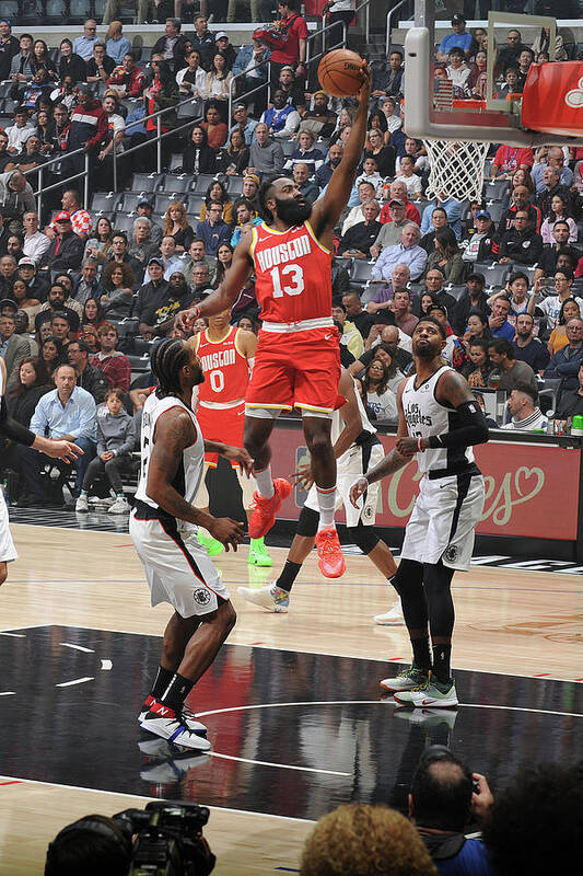 James Harden Art Print featuring the photograph James Harden #23 by Andrew D. Bernstein