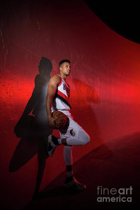 Cj Mccollum Art Print featuring the photograph C.j. Mccollum #25 by Sam Forencich