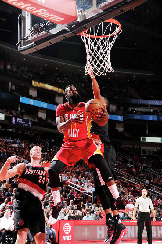 James Harden Art Print featuring the photograph James Harden #28 by Bill Baptist