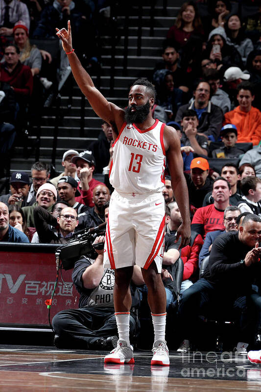 Crowd Art Print featuring the photograph James Harden by Nathaniel S. Butler