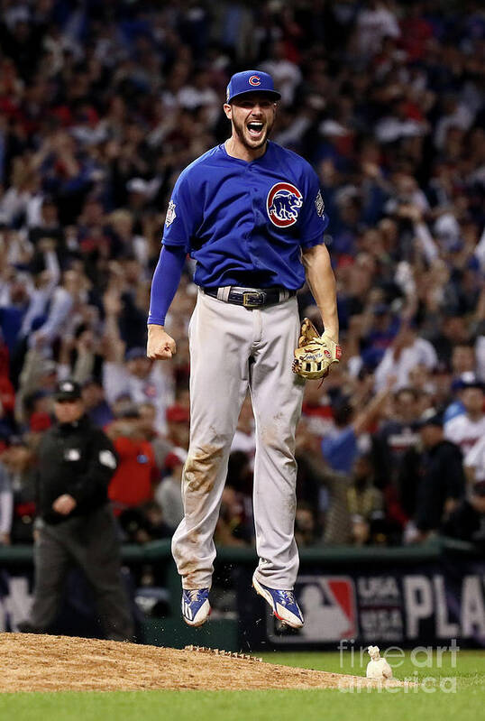 People Art Print featuring the photograph Kris Bryant by Ezra Shaw