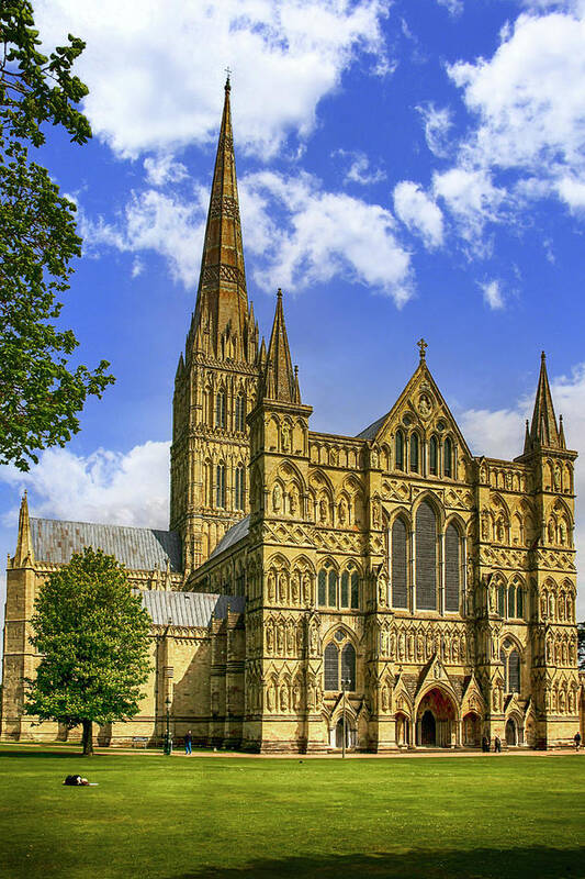 Salisbury Art Print featuring the photograph Salisbury Cathedral, UK #3 by Chris Smith
