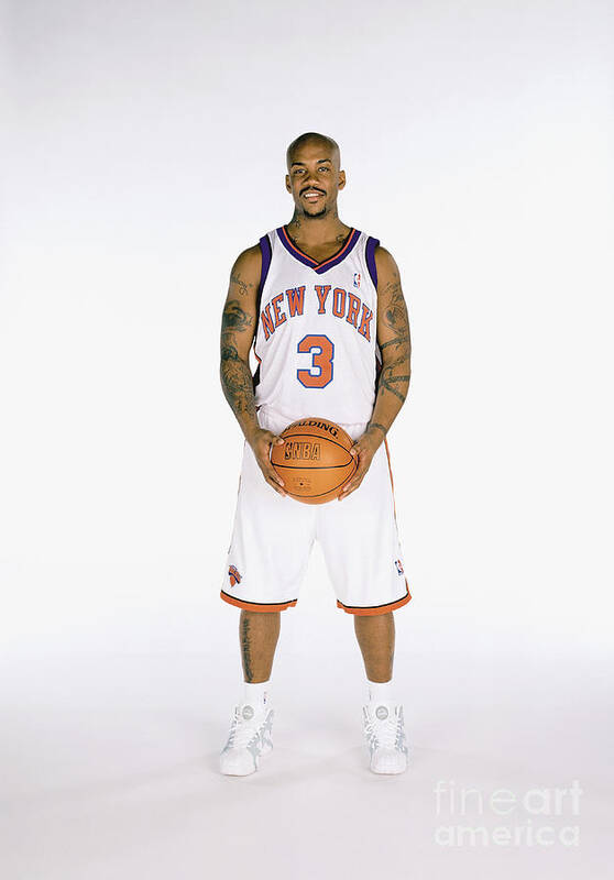 Media Day Art Print featuring the photograph Stephon Marbury #3 by Nathaniel S. Butler