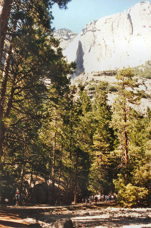 Yosemite Art Print featuring the mixed media Yosemite by Asbjorn Lonvig