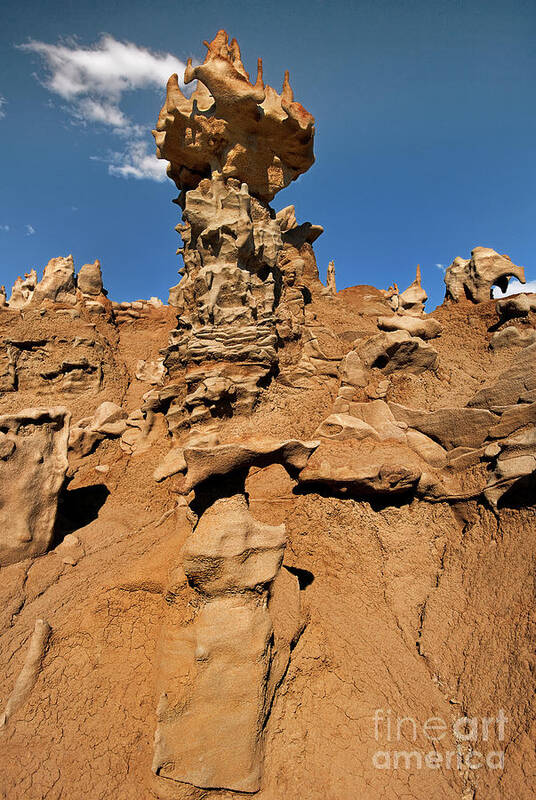 Dave Welling Art Print featuring the photograph Eroded Sandstone Formations Fantasy Canyon Utah #4 by Dave Welling