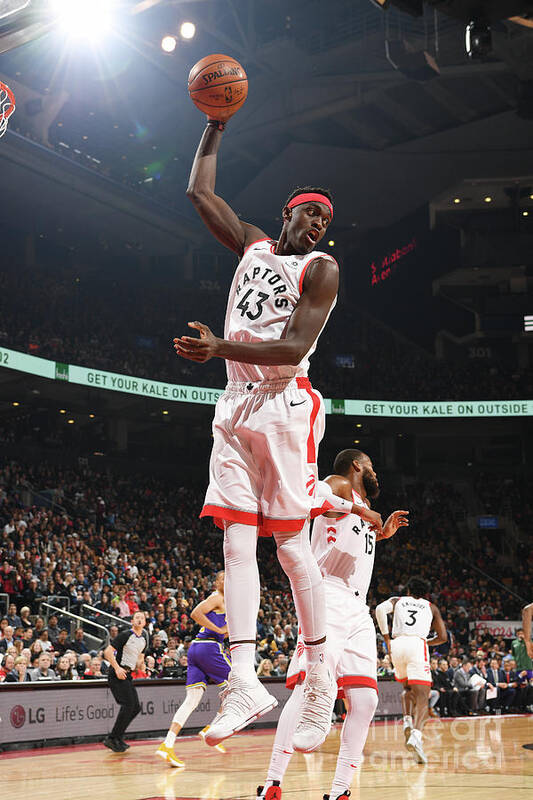 Pascal Siakam Art Print featuring the photograph Pascal Siakam #4 by Ron Turenne