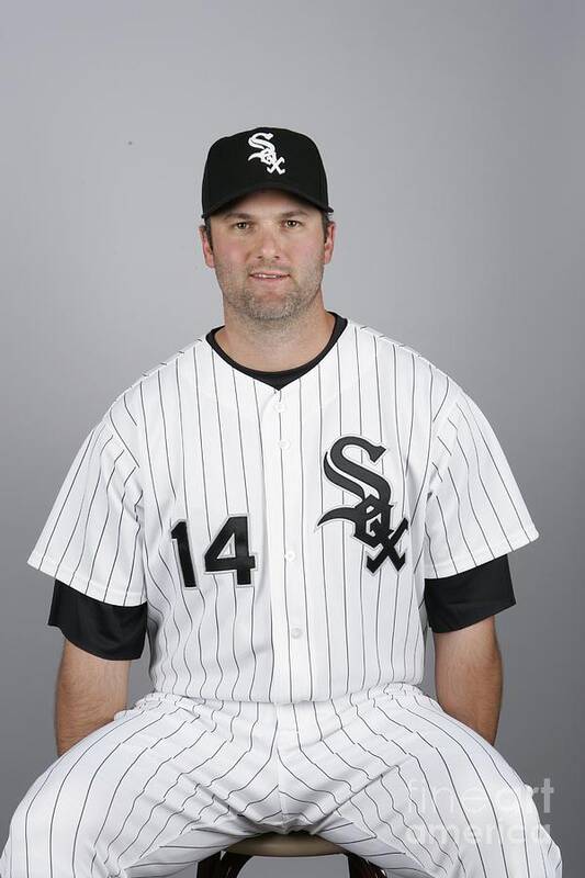 Media Day Art Print featuring the photograph Paul Konerko by Ron Vesely