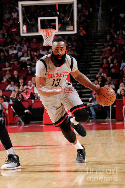 James Harden Art Print featuring the photograph James Harden #47 by Bill Baptist