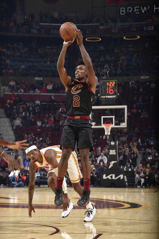 Collin Sexton Art Print featuring the photograph Atlanta Hawks v Cleveland Cavaliers #5 by David Liam Kyle