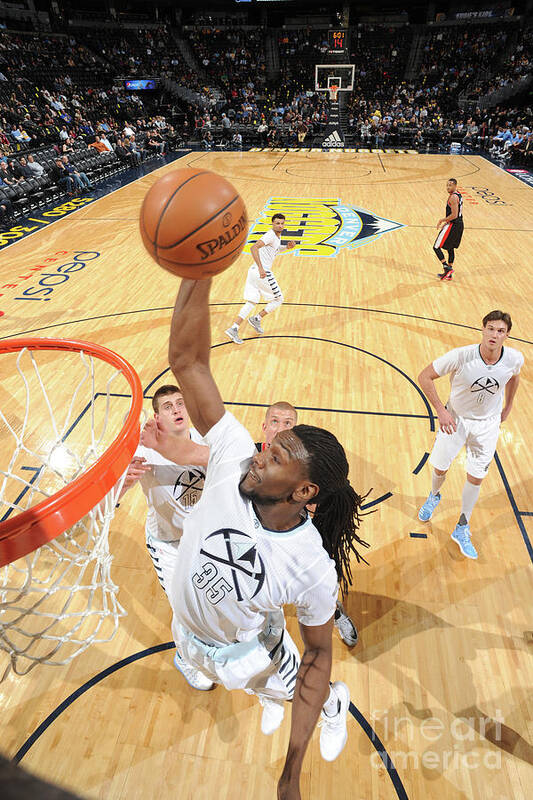 Kenneth Faried Art Print featuring the photograph Kenneth Faried #5 by Garrett Ellwood