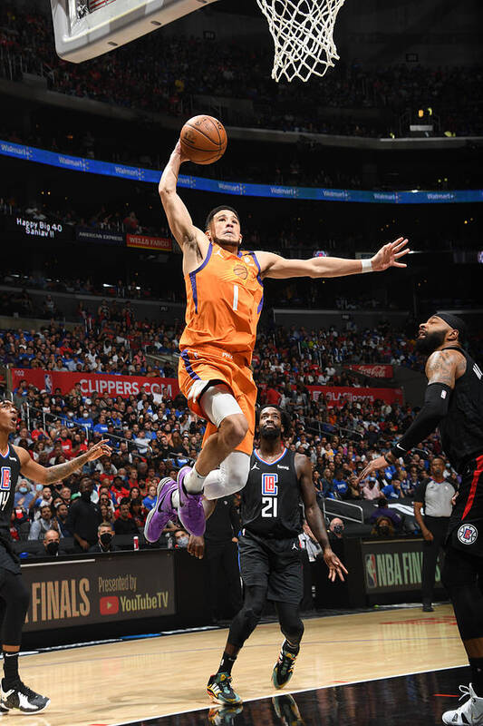 Devin Booker Art Print featuring the photograph Devin Booker by Andrew D. Bernstein