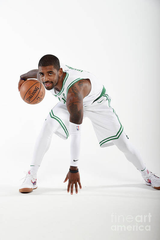 Media Day Art Print featuring the photograph Kyrie Irving by Brian Babineau