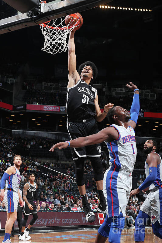 Jarrett Allen Art Print featuring the photograph Jarrett Allen #7 by Nathaniel S. Butler