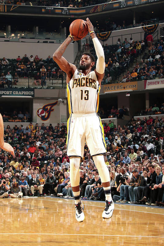 Paul George Art Print featuring the photograph Paul George #7 by Ron Hoskins
