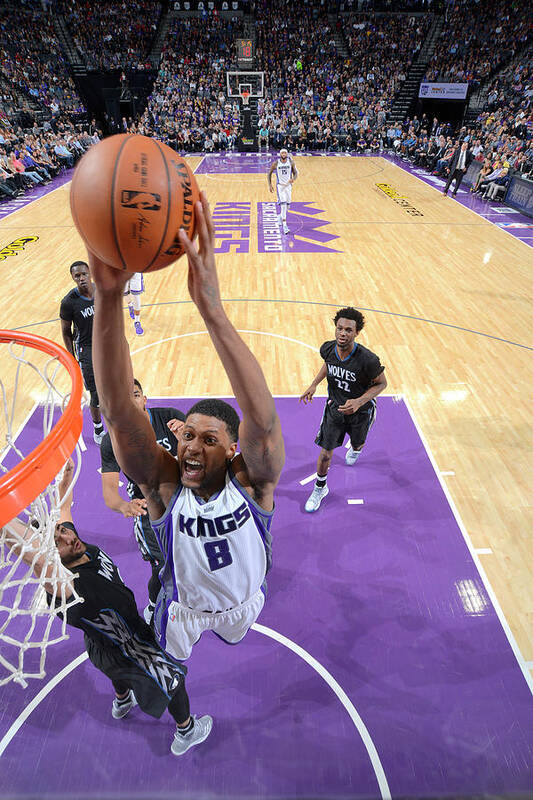 Nba Pro Basketball Art Print featuring the photograph Rudy Gay by Rocky Widner