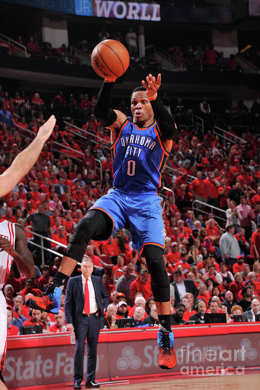 Russell Westbrook Art Print featuring the photograph Russell Westbrook #8 by Bill Baptist