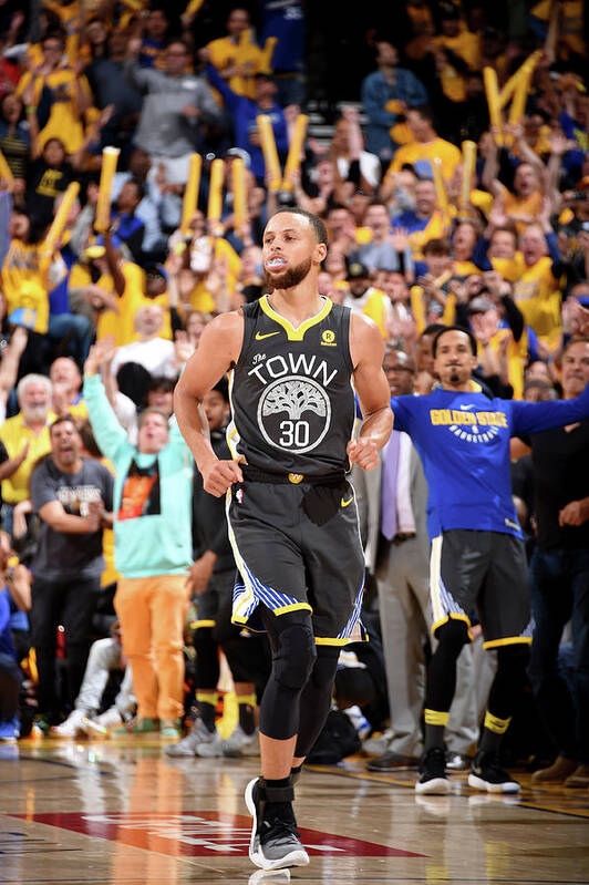 Playoffs Art Print featuring the photograph Stephen Curry by Andrew D. Bernstein