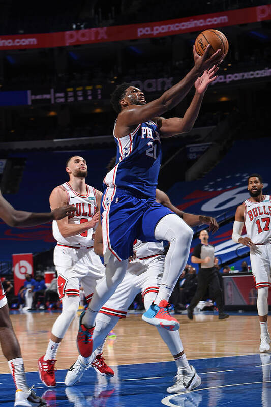 Joel Embiid Art Print featuring the photograph Joel Embiid #9 by David Dow