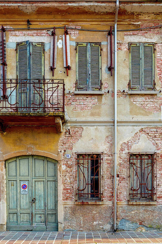 Ancient Art Print featuring the photograph A Faded Facade by W Chris Fooshee