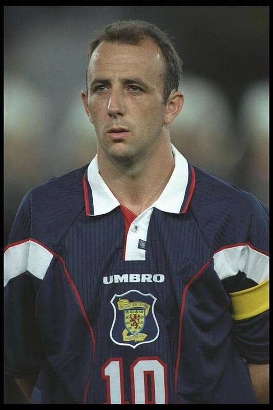 Match Art Print featuring the photograph A portrait of Gary McAllister of Scotland by Clive Brunskill