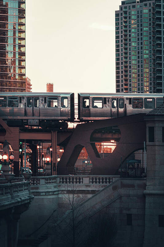 Chicago Art Print featuring the photograph Above and Below IV by Nisah Cheatham